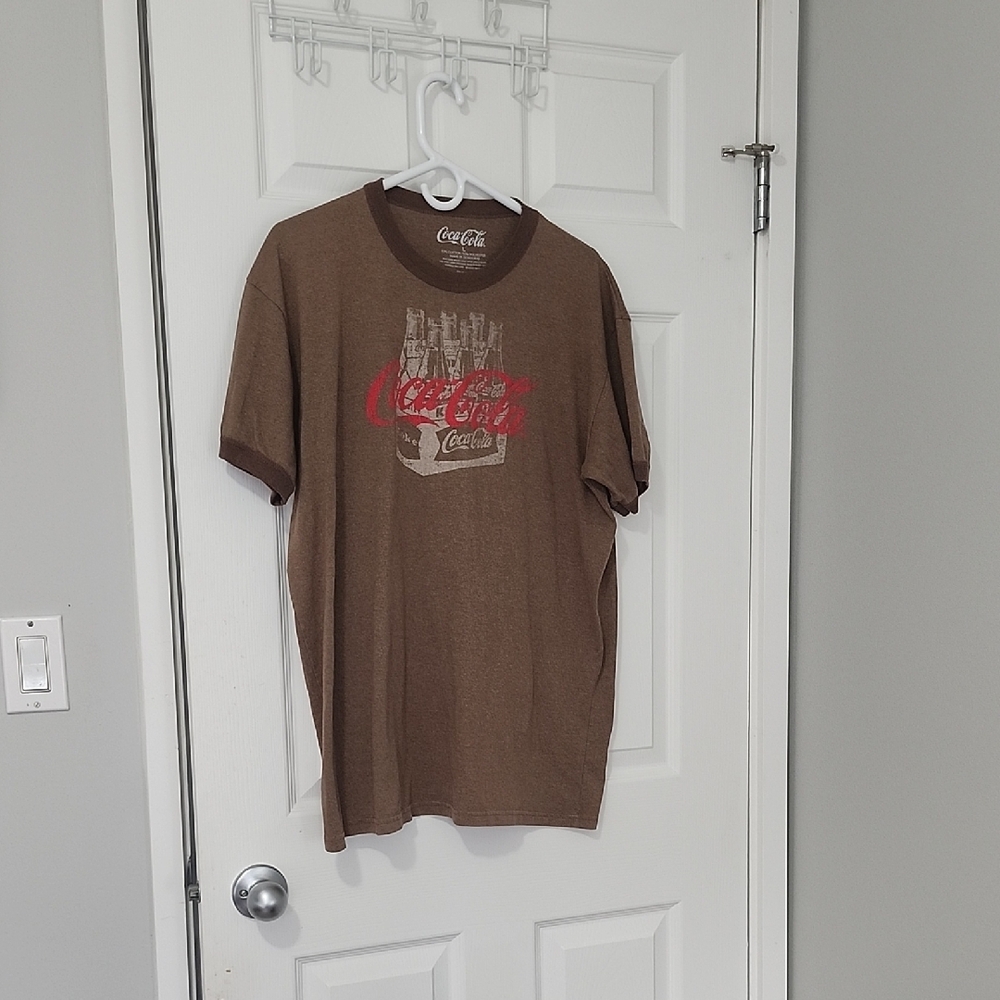 Coca Cola Brown Graphic T-Shirt for Men